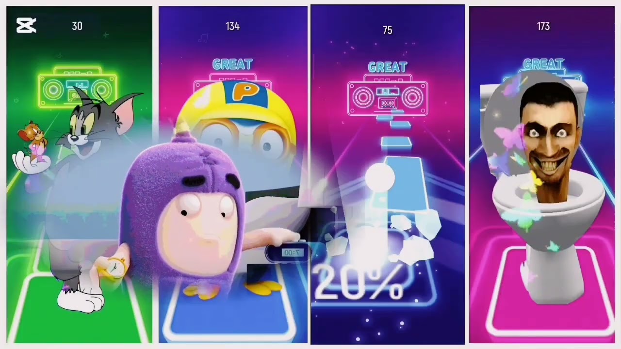 Tails hop. #tileshop #toilet #oddbods #pororo #tom #tileshop #rek #games #coffindance #repost