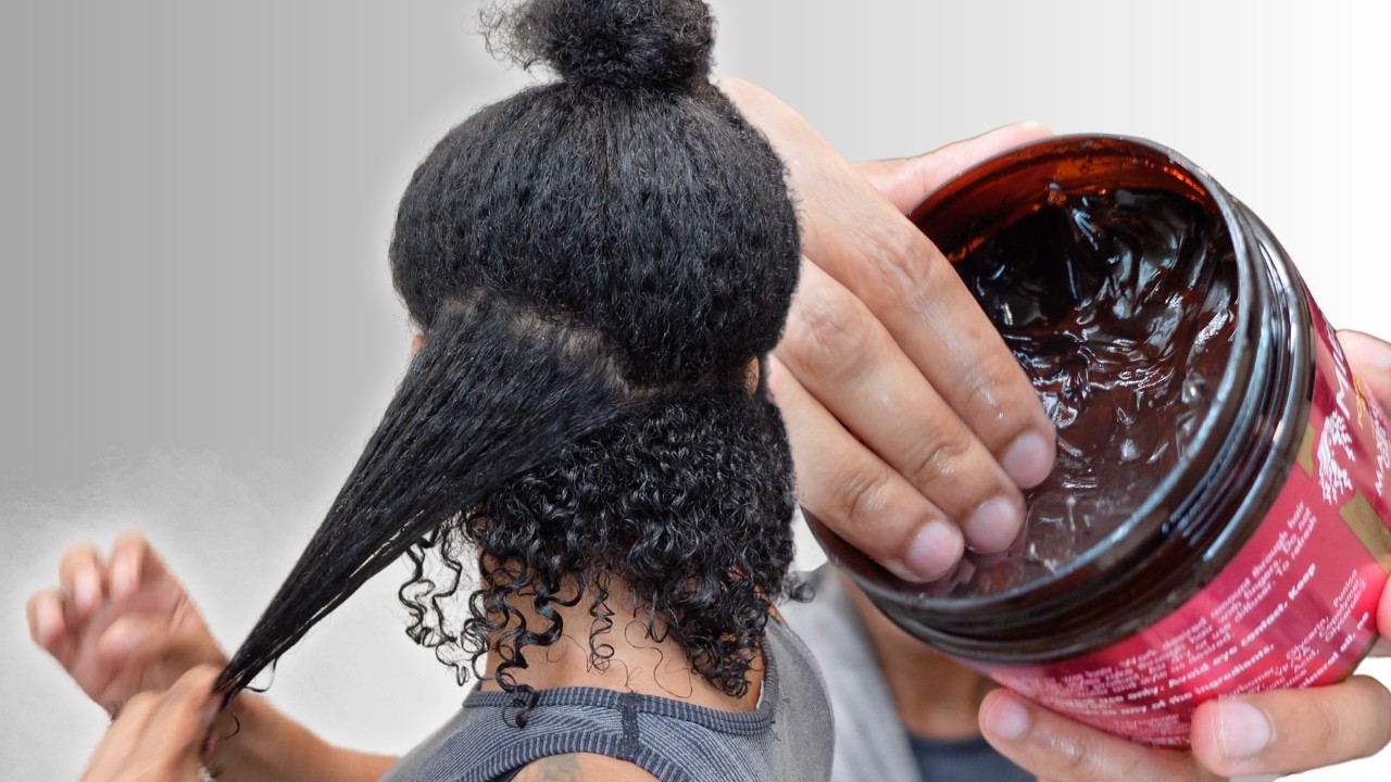 ✨STYLING MY NATURAL HAIR USING MIELLE MAXIMUM HOLD STYLING GEL!