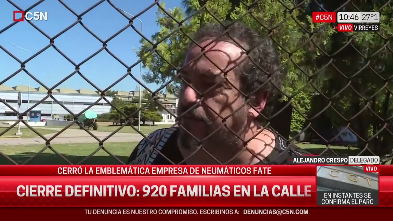 “Nos vamos a quedar adentro de la empresa”: la PALABRA del DELEGADO de NEUMÁTICOS FATE