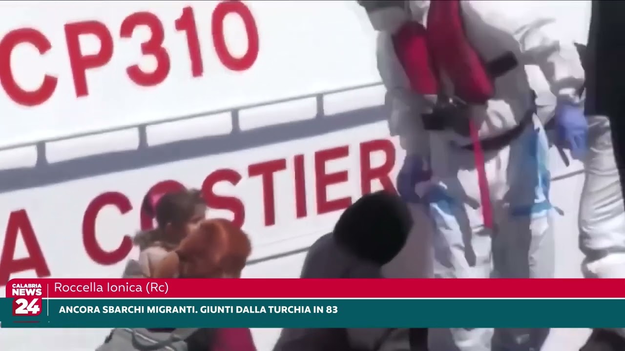 Roccella Ionica (Rc): Ancora sbarchi migranti Giunti in 83 dalla Turchia