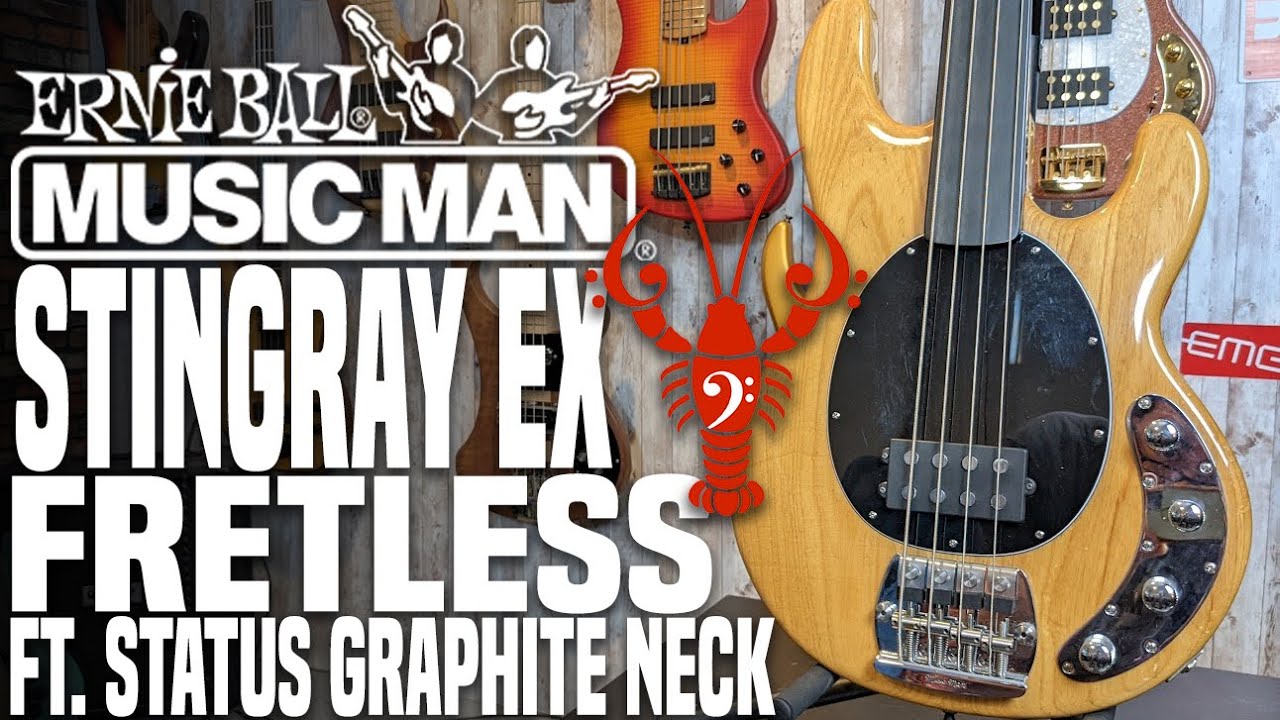 Music Man Stingray EX Fretless - English and Japanese, Tones That Please - LowEndLobster Fresh Look
