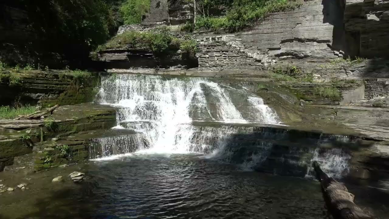 LUCIFER FALLS - FINGER LAKES WATERFALL IN ROBERT H. TREMAN STATE PARK