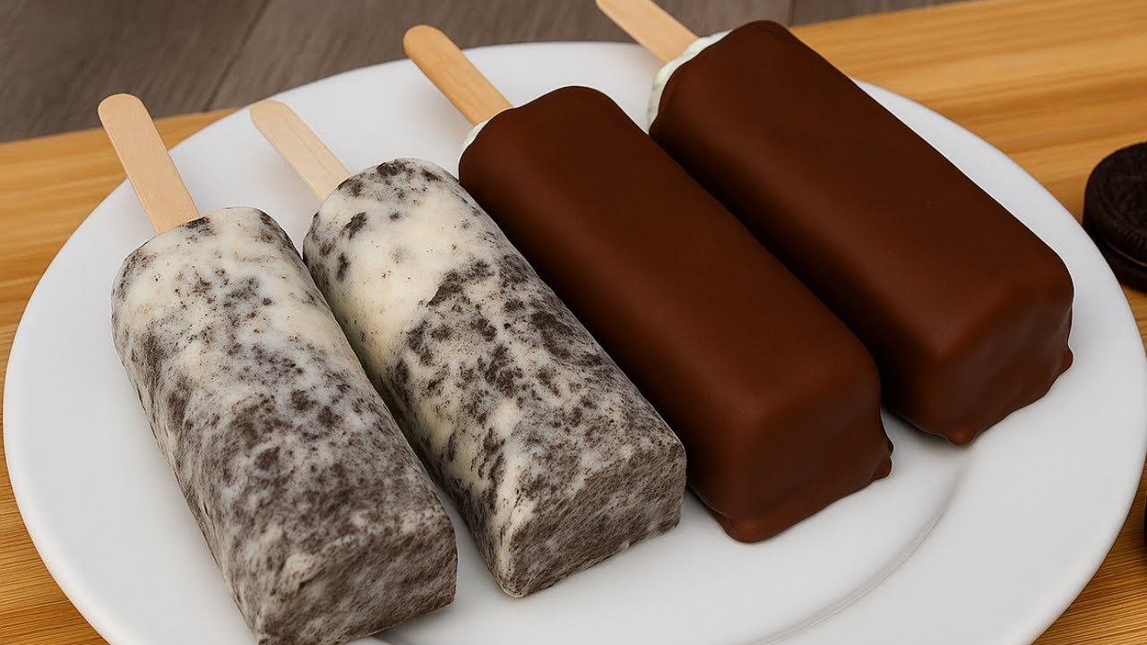 PALETAS HELADOS DE OREO con solo 3 INGREDIENTES 😍 ¡Sin moldes y sin complicaciones!