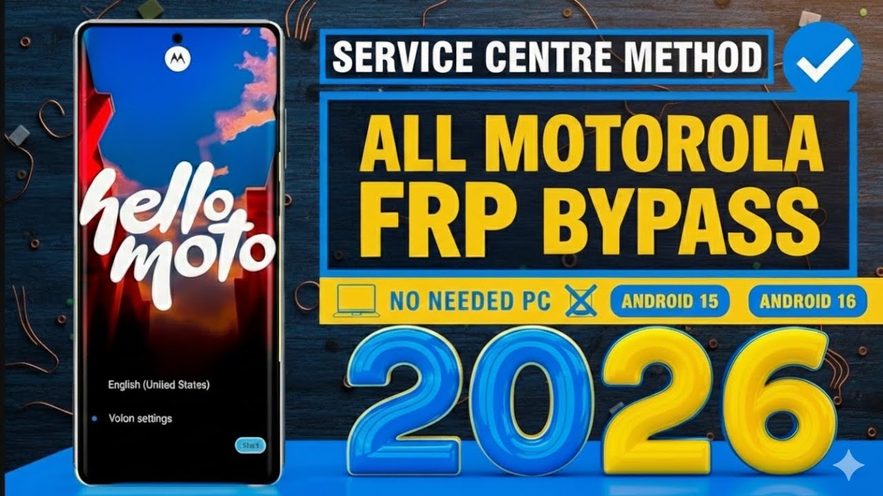 Motorola FRP Bypass 2026 Latest Method 🔥 Android 16/15/14 All Moto Devices