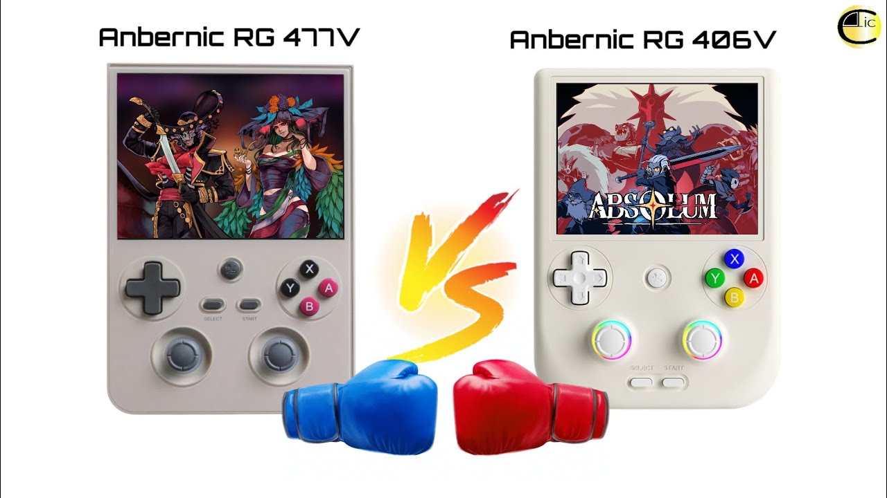 Anbernic RG477V vs Anbernic RG406V Comparativa Consolas Android Consolas By @cliconlineStudios