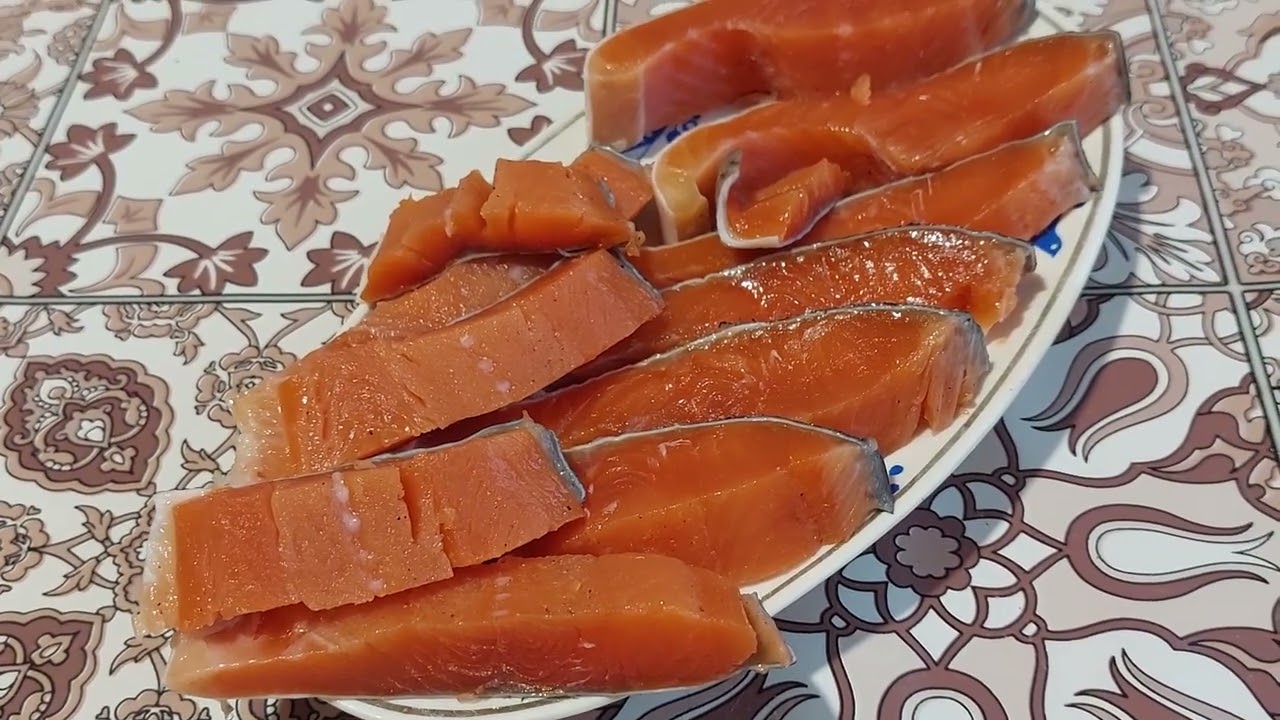 Засолили красную рыбку