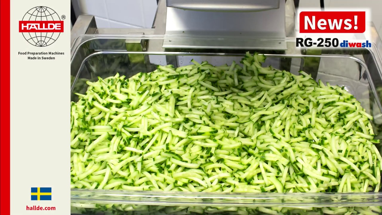 HALLDE Vegetable Preparation Machine RG-250 diwash - Cucumber Julienne