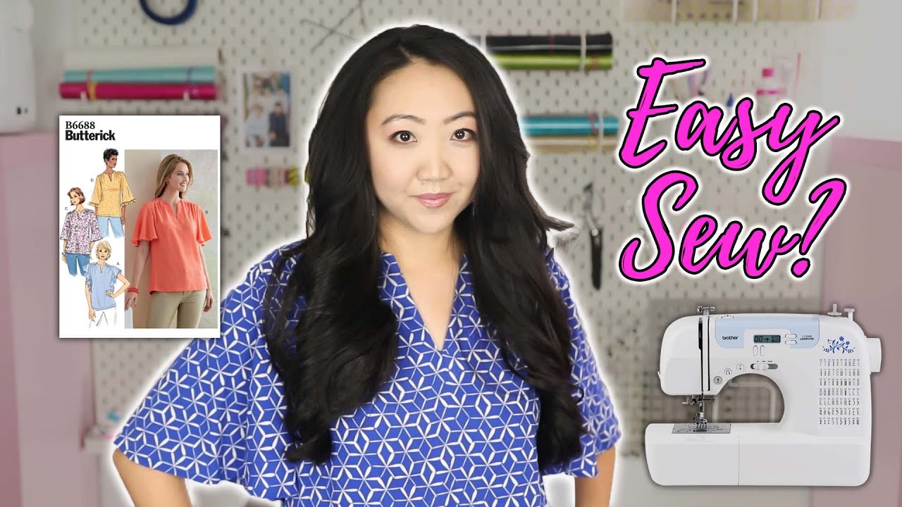 Cute Summer Top! 👚 Butterick B6688 Sewing Pattern Review
