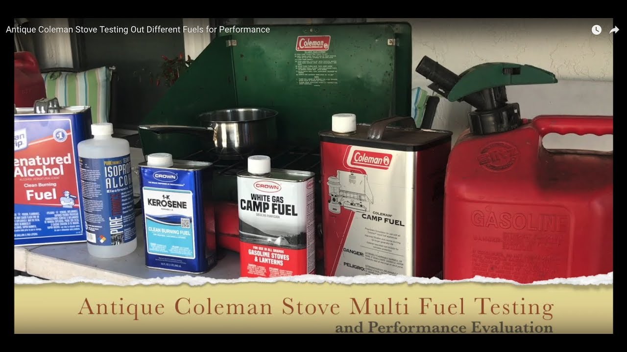 Antique Coleman 425 Stove Testing Out Different Fuels for Performance