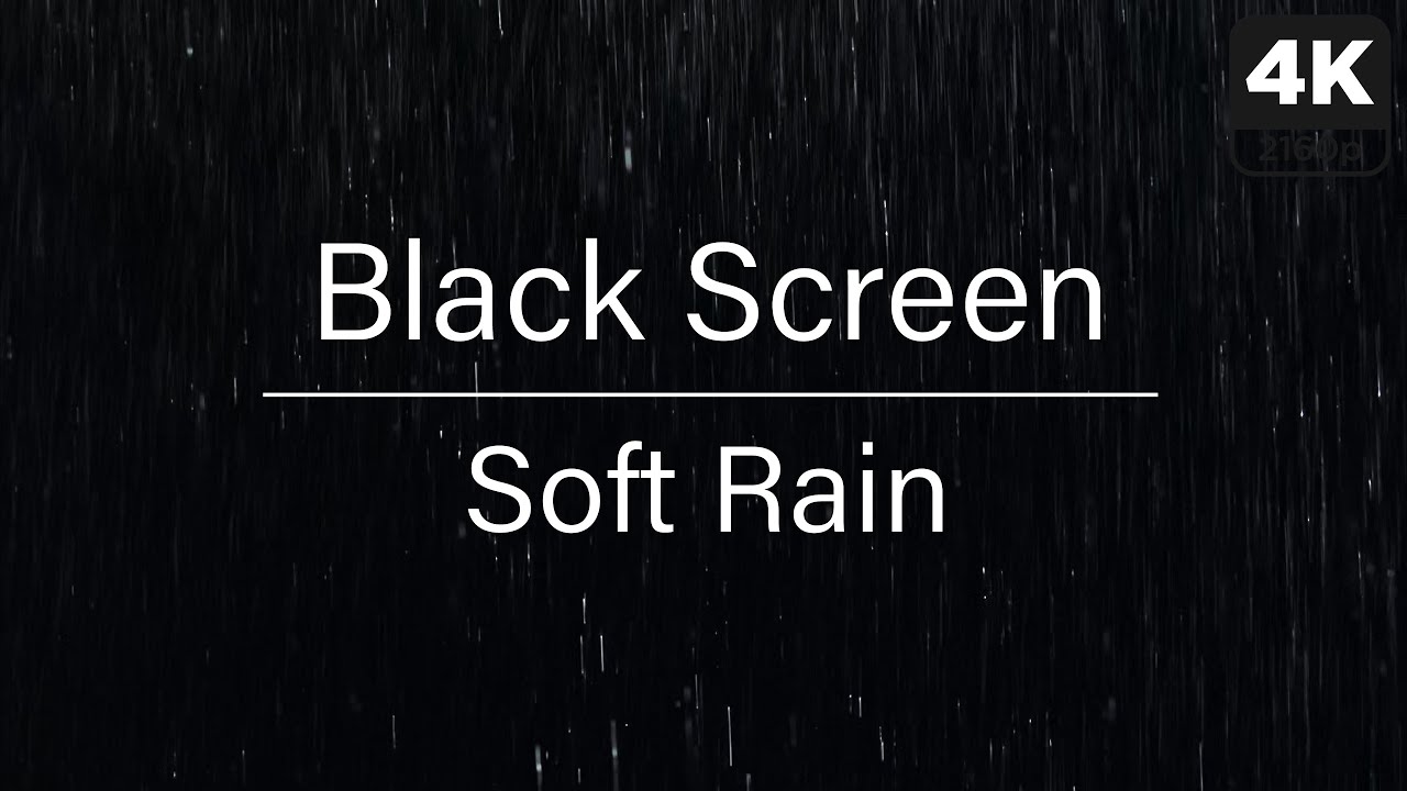 5 Hours Soft Rain Sounds for Sleeping Black Screen | Sleep & Stress Relief 