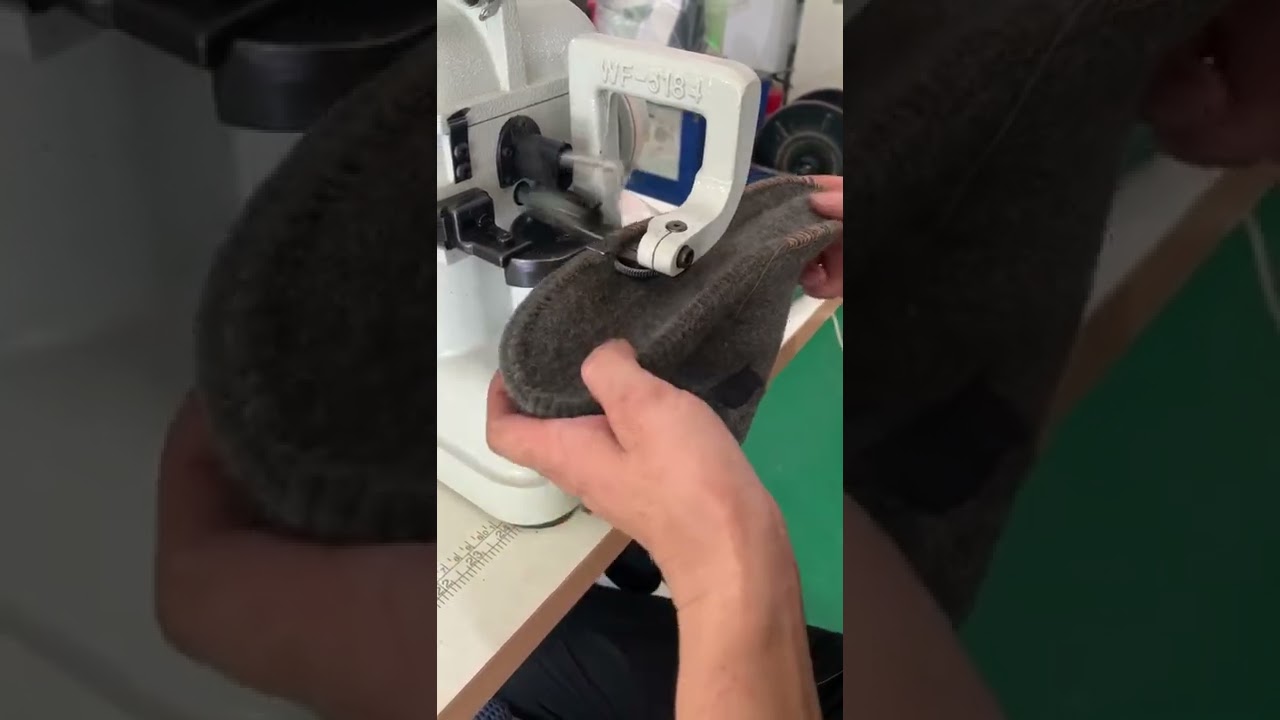 Thick felt shoes sewing machine, #shoes, #footwear , #shoesmachine ,#furmachines,#sewingmachine