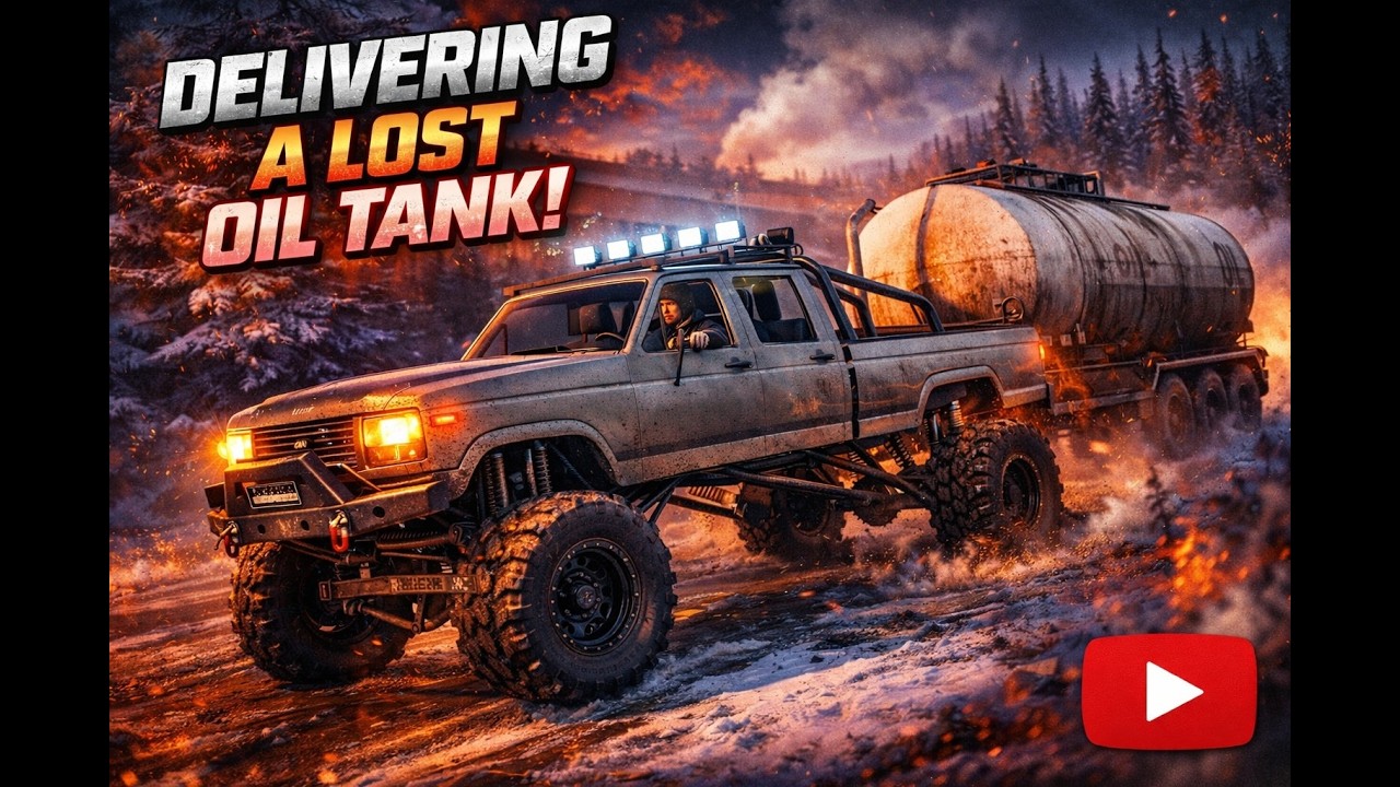 Snow Runner lost oil tank delivery