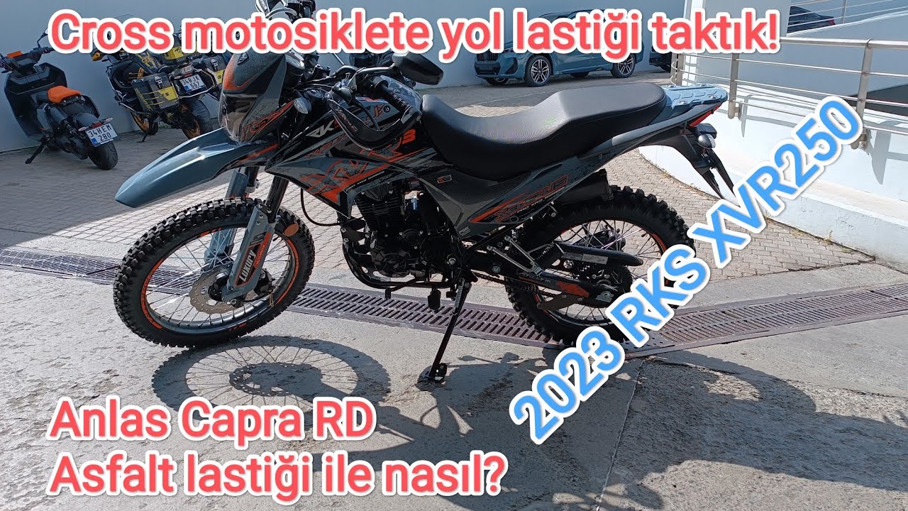 RKS XVR250 - Cross motosiklete asfalt lastiği olur mu?! Cevabı bu videoda! #rksmotor