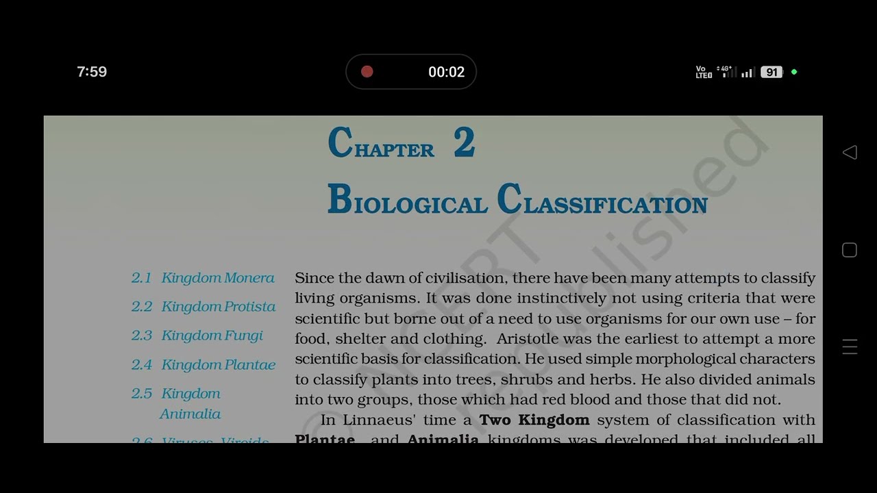Biological classification Part 1 #neet upto monera  #neetmalayalam