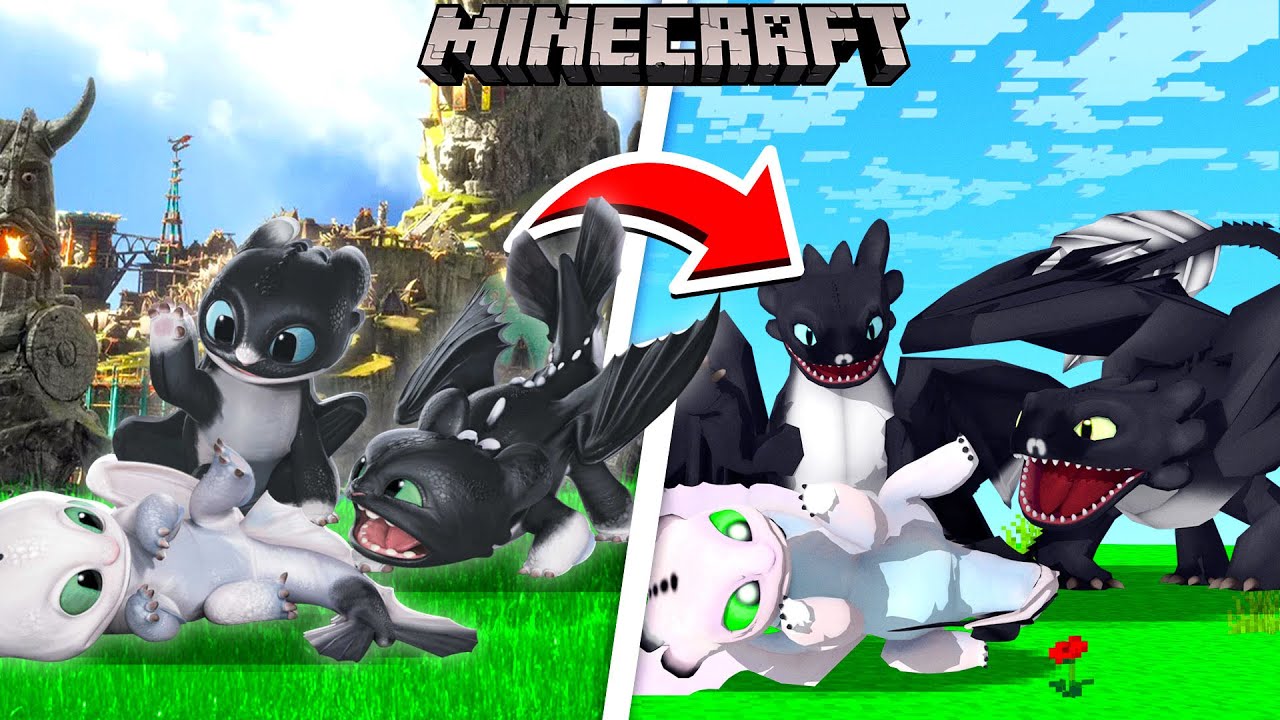 Minecraft BUT... We get new NIGHTFURY BABIES...