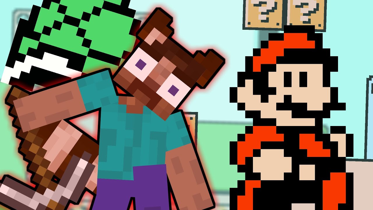 Minecraft Steve VS Super Mario Bros. 3 | Mario Animation