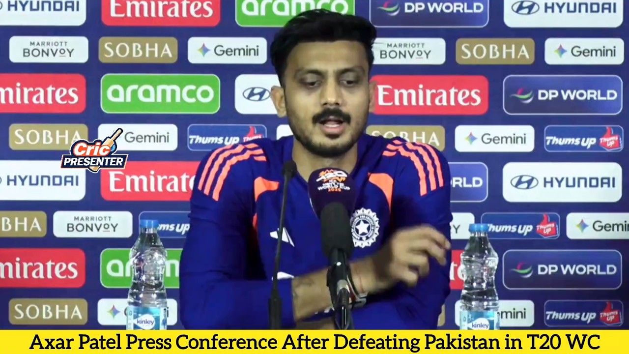 Axar Patel (Vice Captain of India) Press Conference After India beat Pakistan by 61 runs.