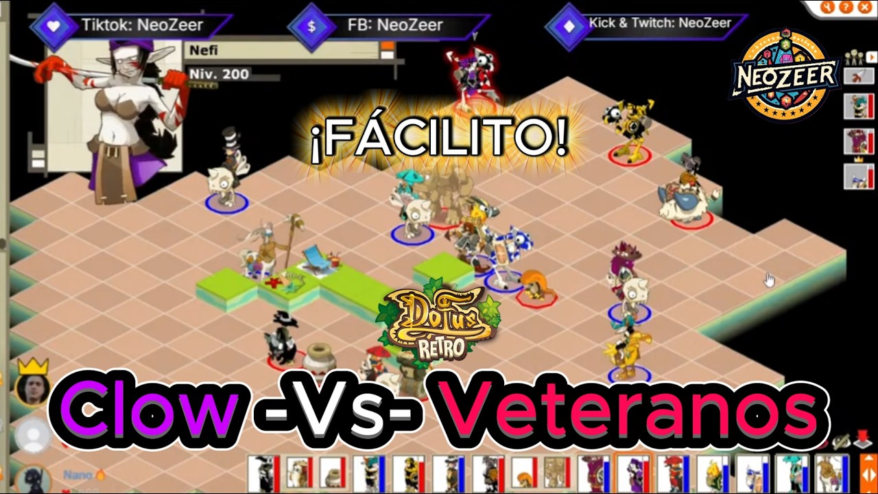 Defensa Recaudador: Clow -Vs- Veteranos FÁCILITO EL GG (Dofus Retro)