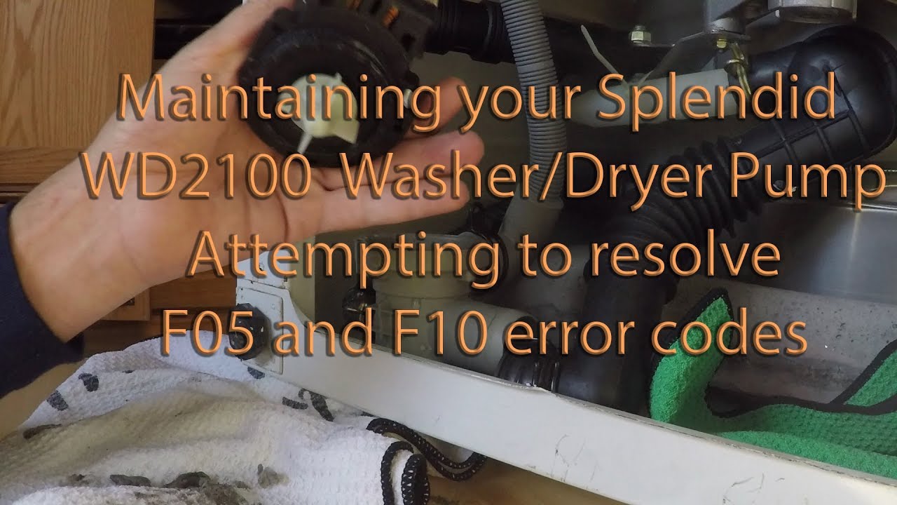 Pump Maintenance on the Splendid WD2100 - F10...F05 Error codes??