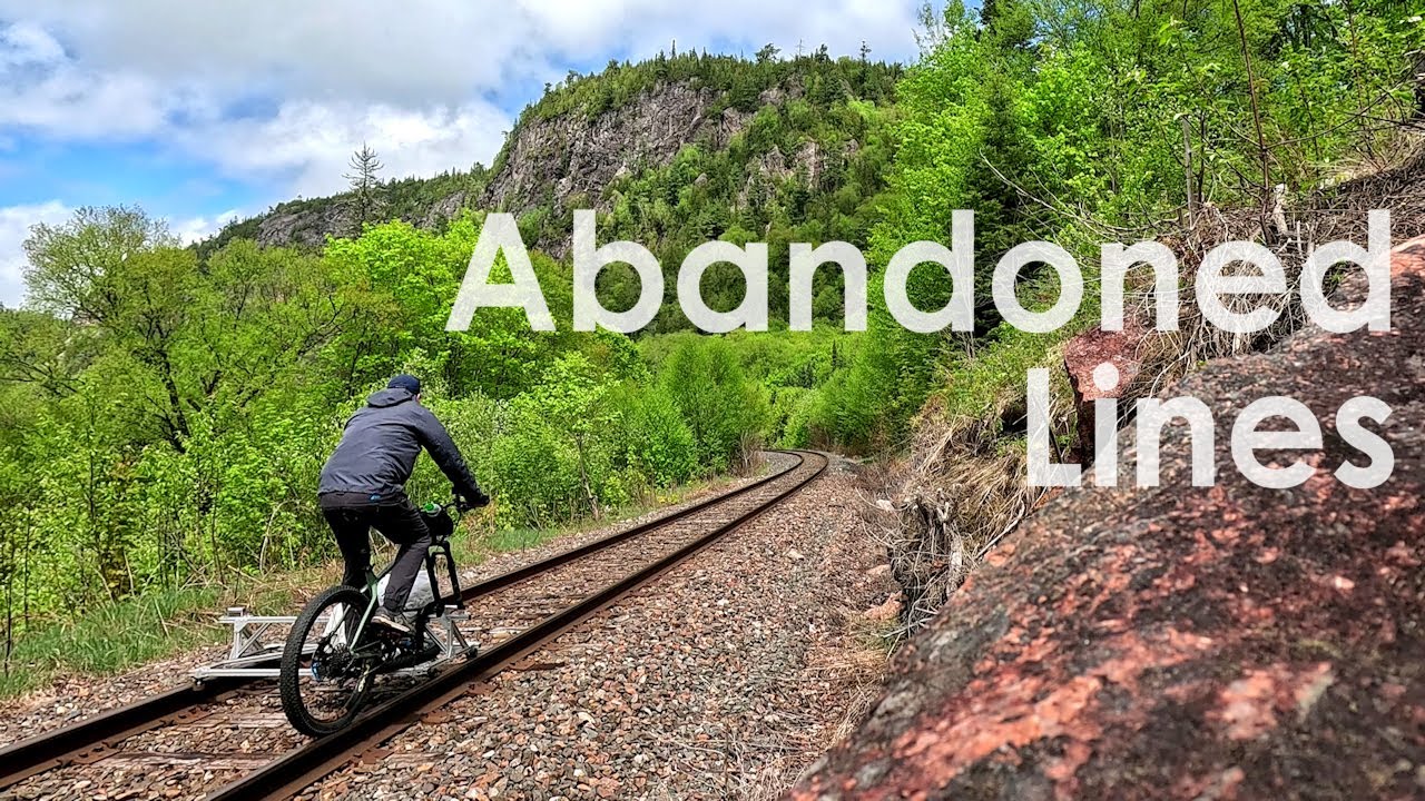 2 Day / 150+ km RAIL BIKE Camping Trip -  Remote Canadian Wilderness Canyon on Abandoned Rails