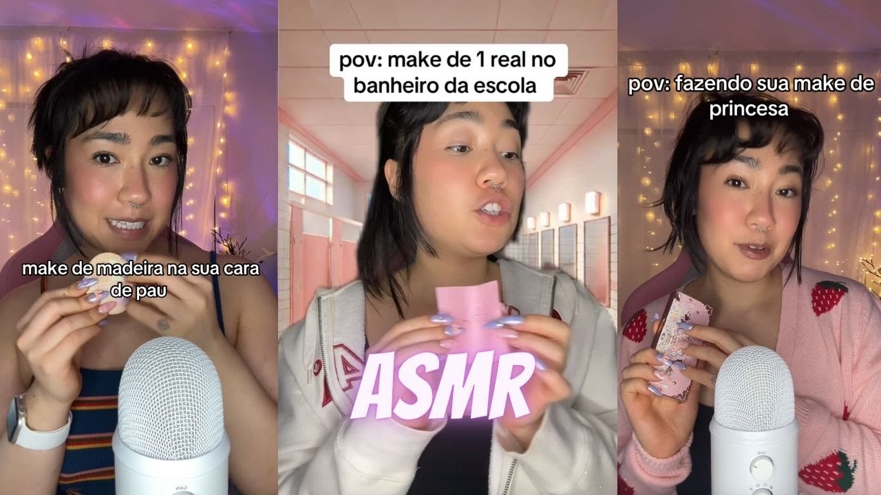 Compilado de 1 HORA de ASMR de MAQUIAGEM do Tiktok (Yazzie ASMR)