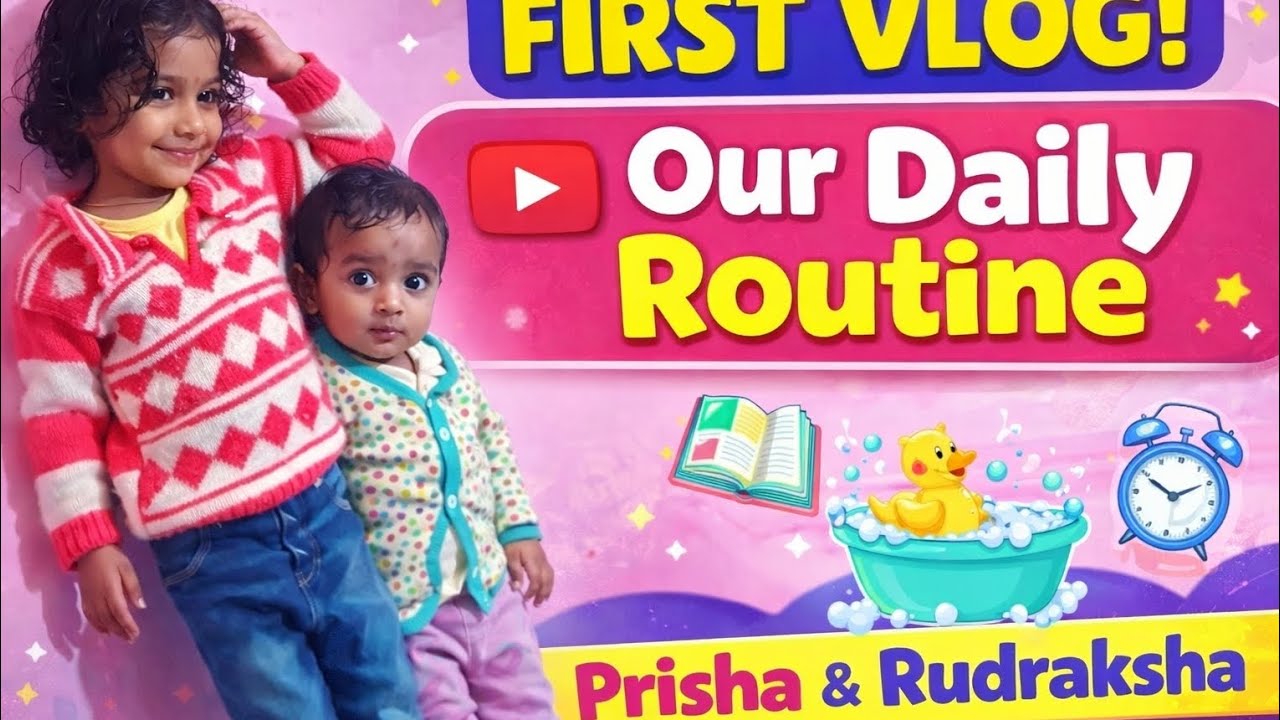 Our First Vlog – Prisha & Rudraksha Daily Life प्रिशा & रुद्राक्ष के साथ एक दिन 