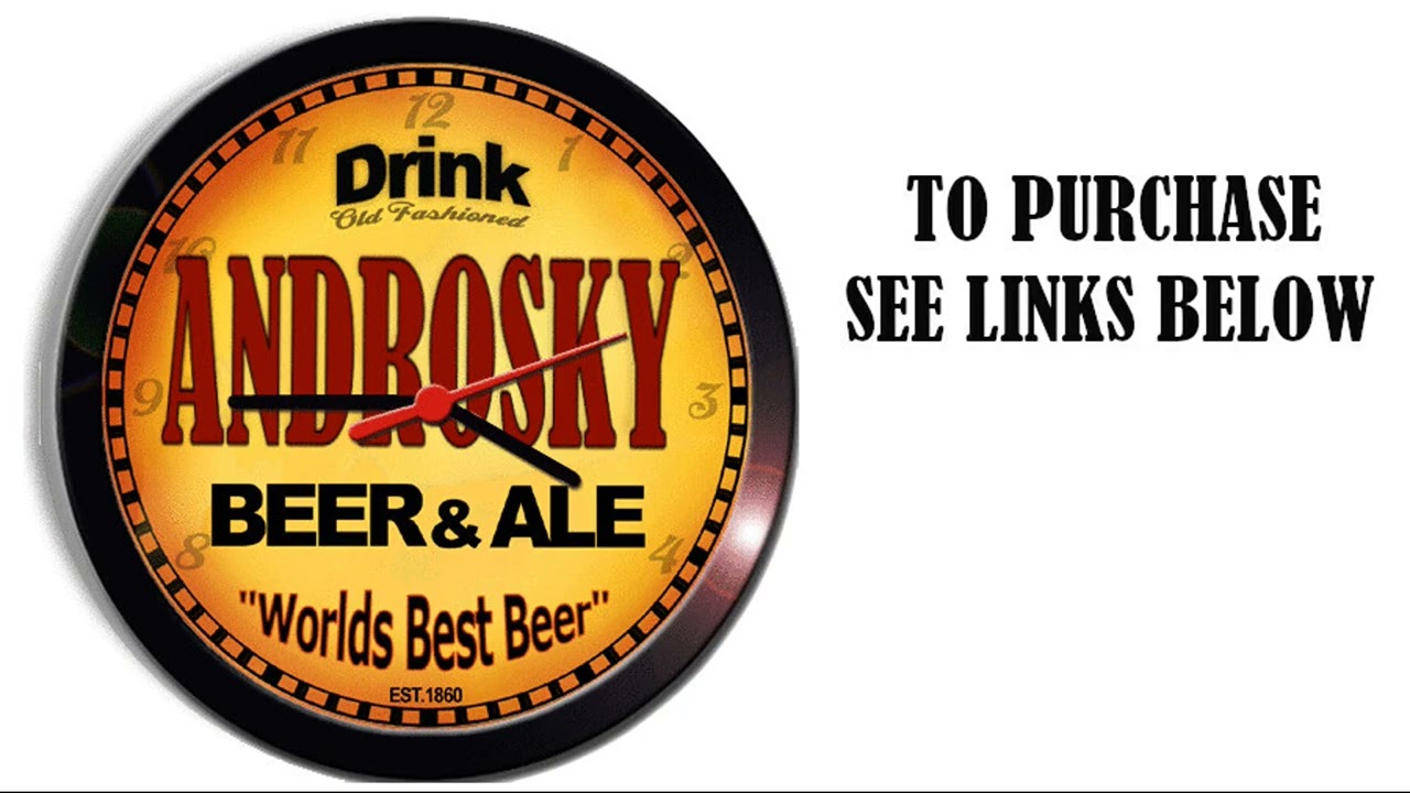 ANDROSKY BEER ALE WALL CLOCK