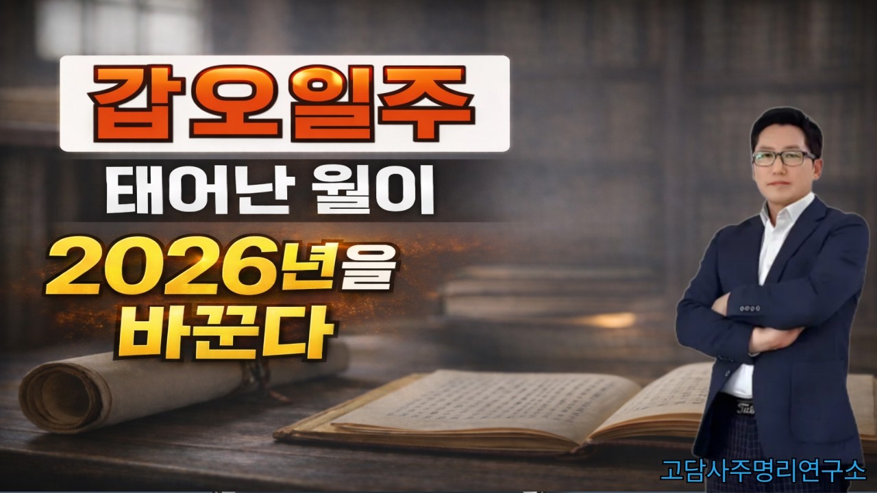 갑오일주 태어난 월별 특징 + 2026년 병오년 운세 총정리
