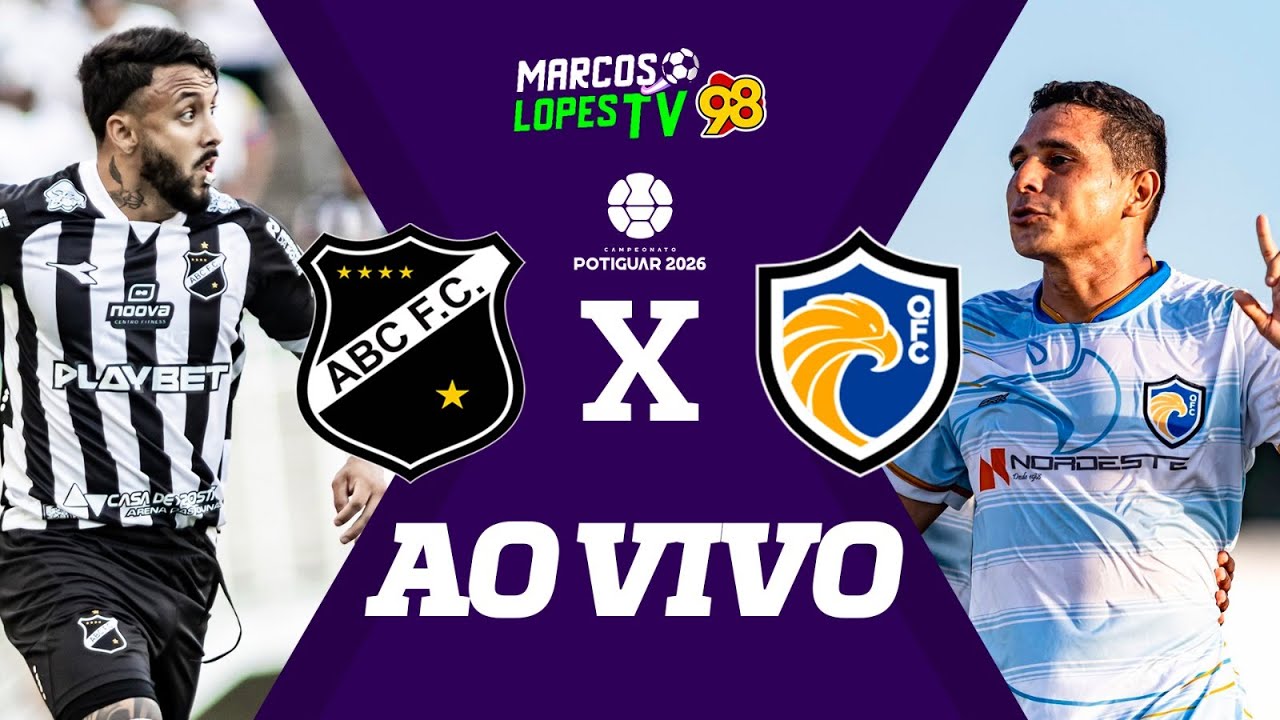 [🔴🟡 AO VIVO] ABC x QFC | CAMPEONATO POTIGUAR 2026 - 07/02/2026