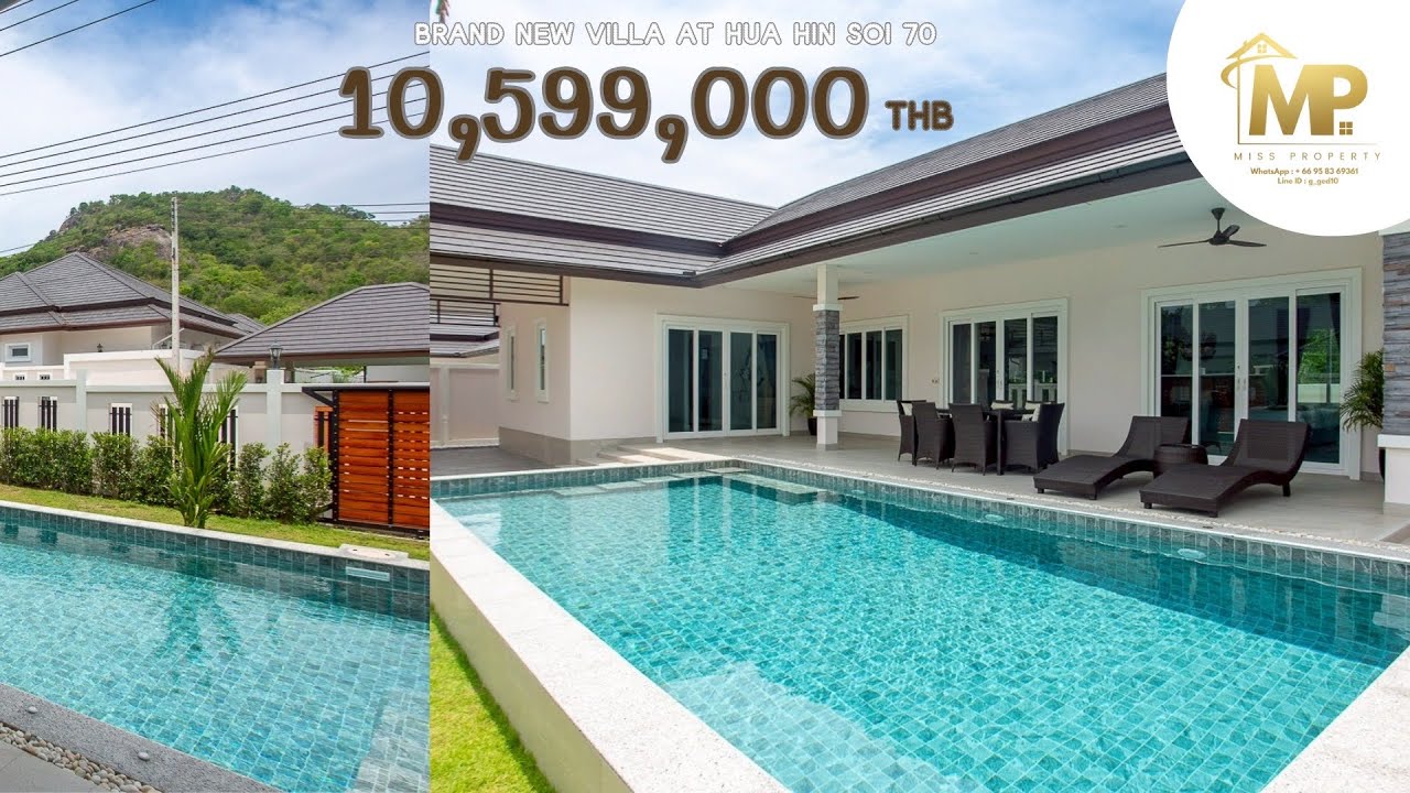 [EP141]🏡✨Modern Style Pool Villa Hua Hin Grand Hills Soi 70 For Sale, Price 10,599,000 THB💥🔥