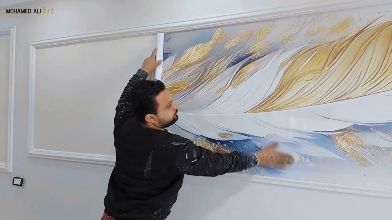 إصنع بنفسك أحدث ديكور للبانوهات في الحوائط بإستخدام ورق الحائط 3D