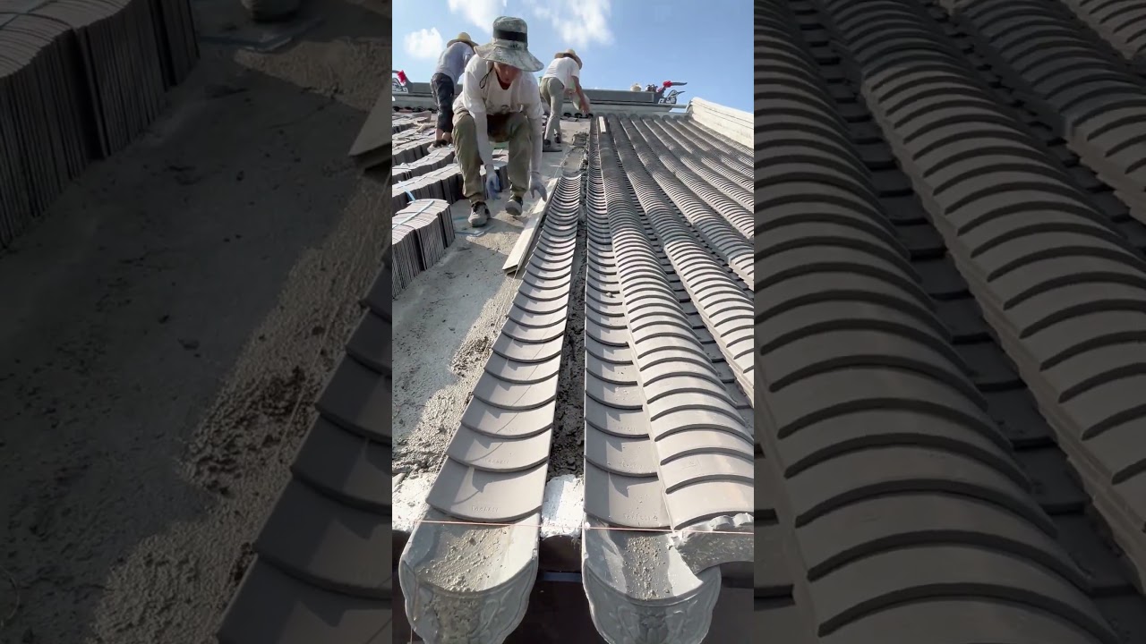 Traditional Roof Covering | Installation of Ancient-Type Tiles