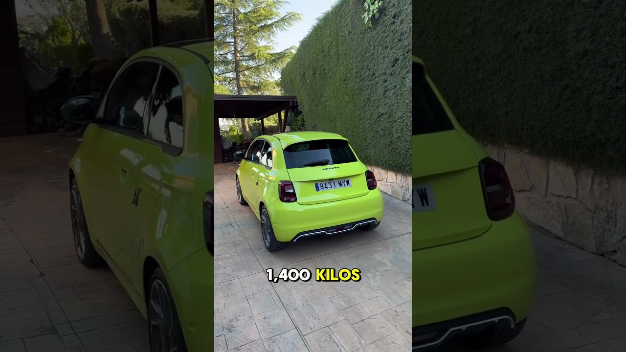 3 differences between the abarth 500E and the 595?? I got you 😉 #abarth #hatchback #italiancar