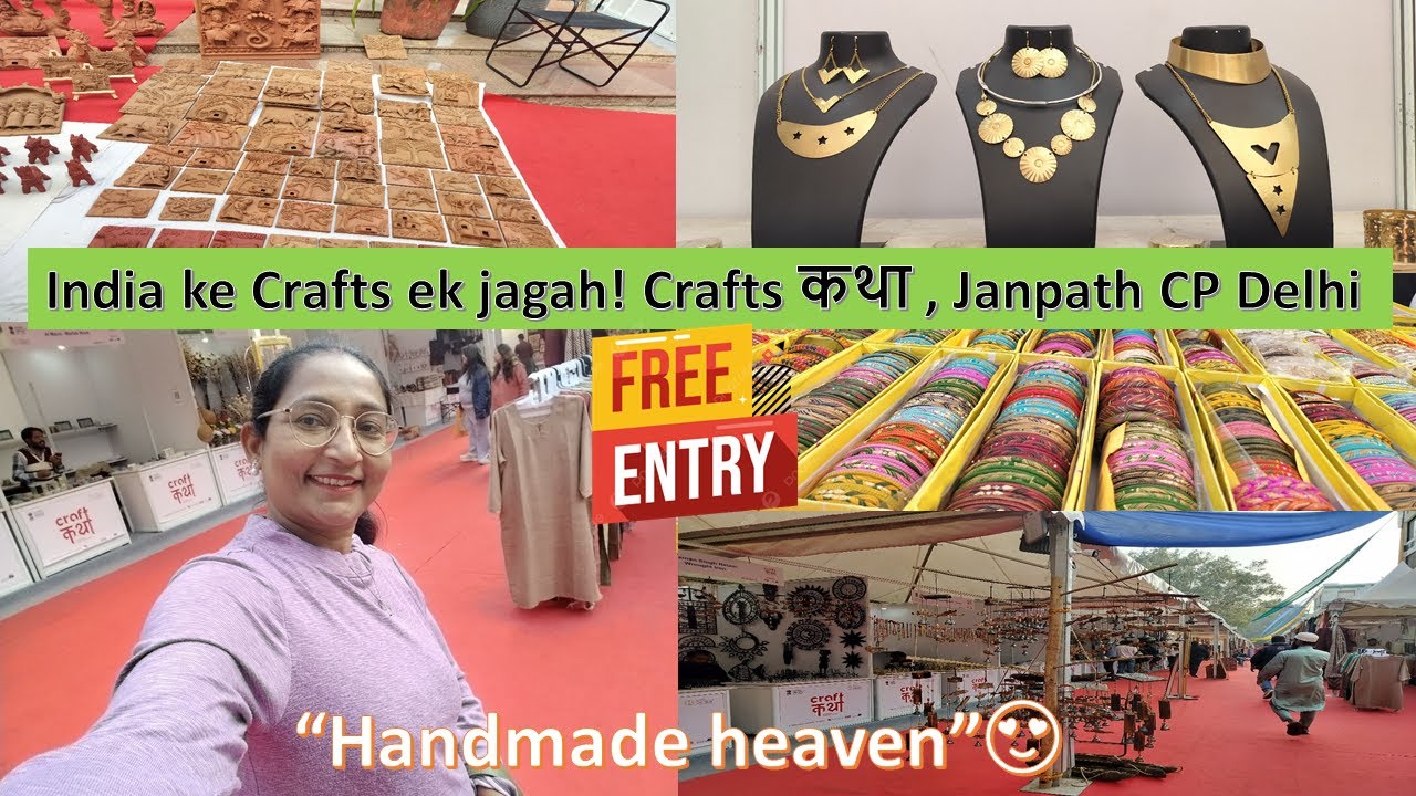 Crafts Katha Janpath CP New Delhi@PrasadNitu #handloom mela#shortvideo #youtubevideo #delhi #cp