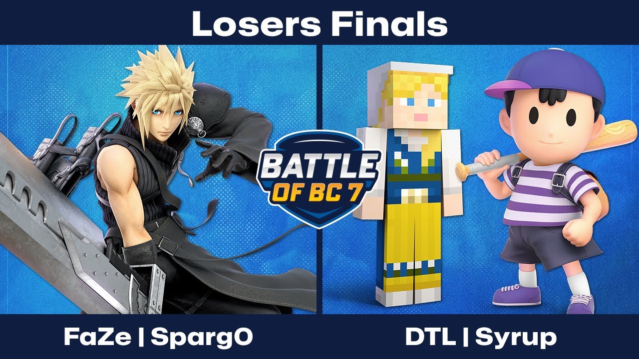 FaZe | Sparg0 (Cloud) vs DTL | Syrup (Ness, Steve) - Losers Finals - Ultimate Singles | BoBC7