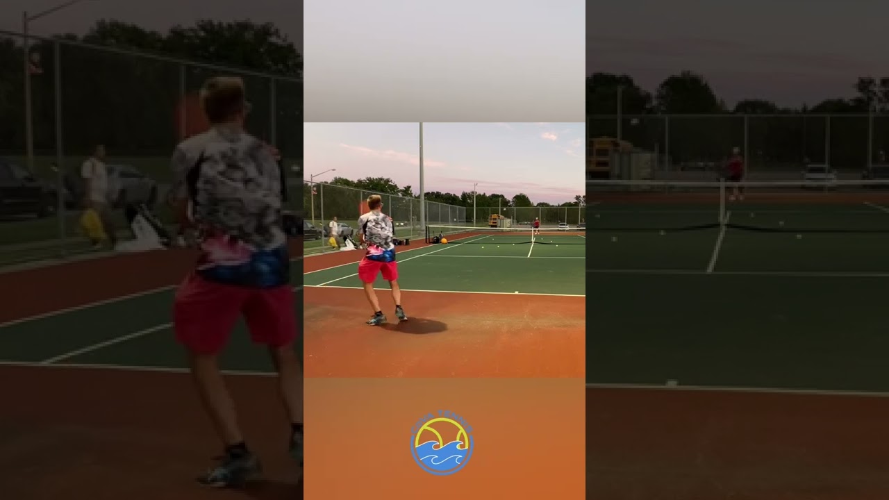 Backhand to Backhand Tennis Rally With James | CoVA Tennis
