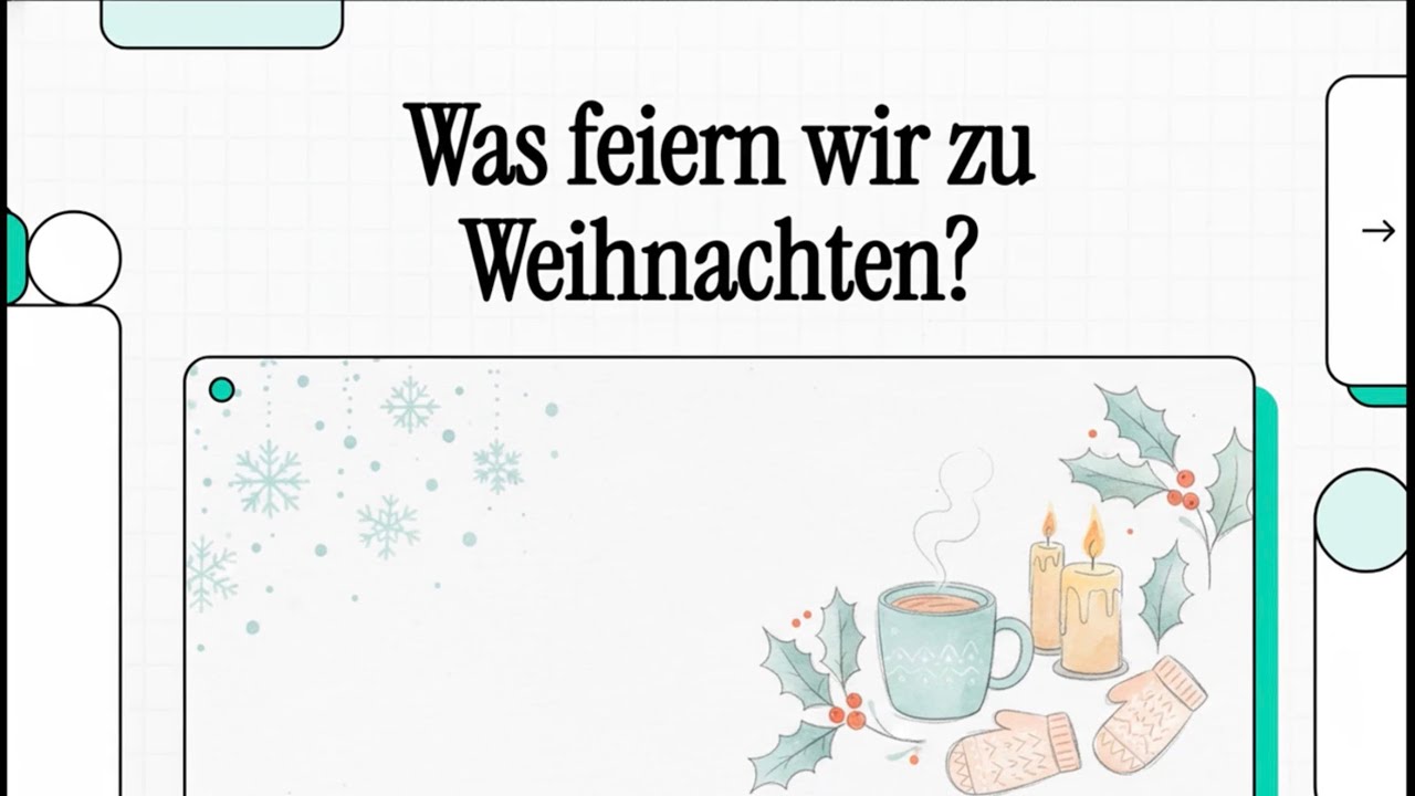 Was feiern wir eigentlich zu Weihnachten? NotebookLM-Podcast