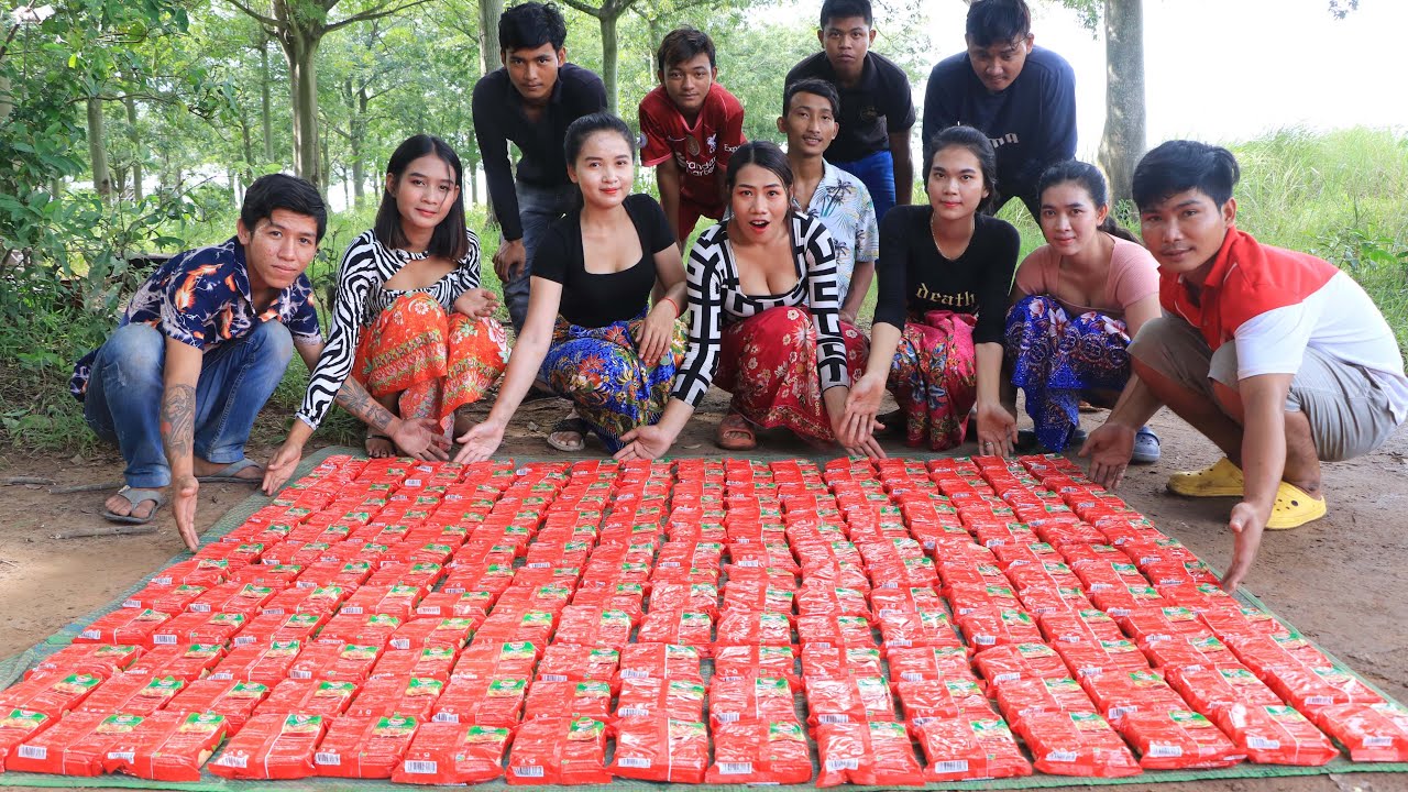 100 pack of noodles cooking Tongyum recipe in my family - Cooking skill