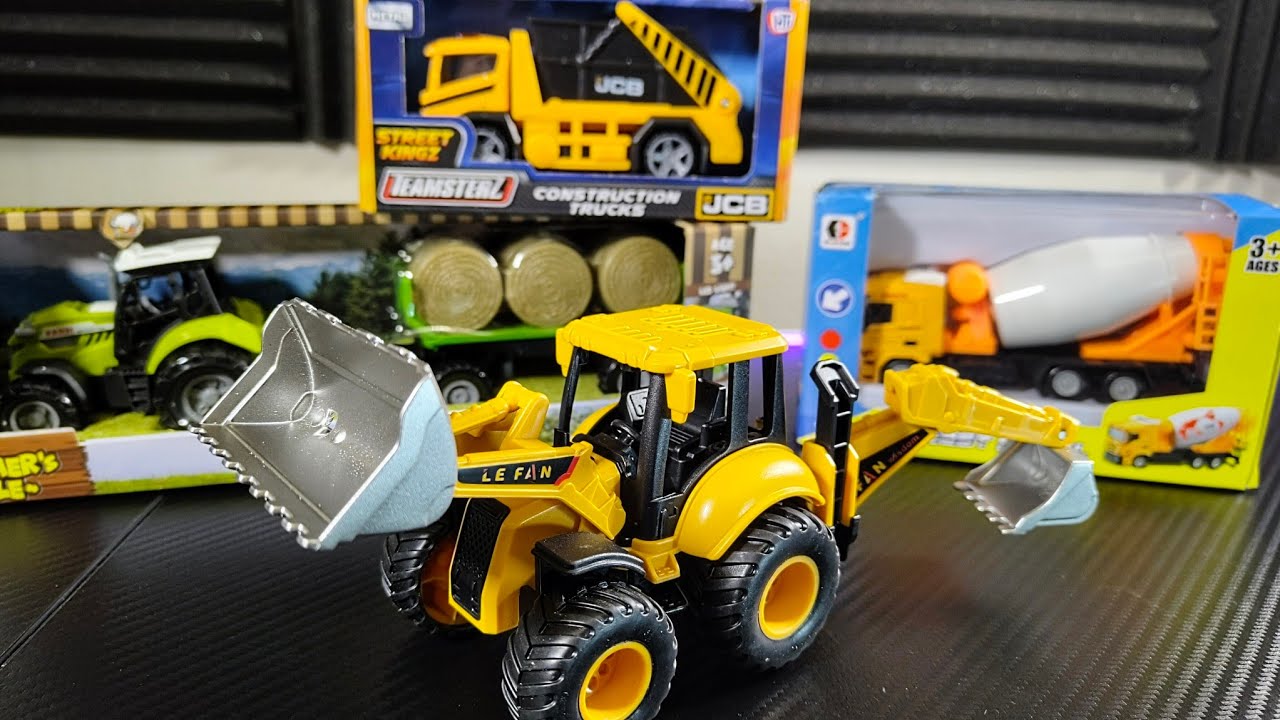 Toy Construction Vehicles unboxing. Excavator, Tractor, Concrete Mixer and other🚜