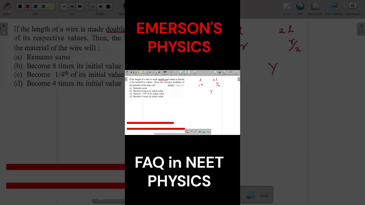 If the length of a wire is made double and radius is halved of its respective values.|FAQ in NEET