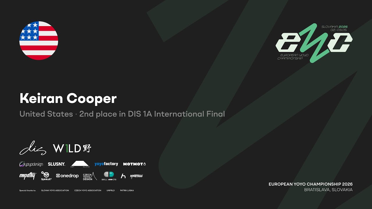 Keiran Cooper &ndash; 2nd place DIS 1A International Final Freestyle &ndash; European Yoyo Championship 2026