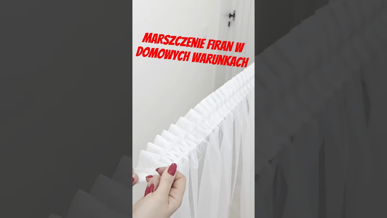 Marszczenie firan w domowych warunkach. Jak marszczyć Firany Radimar 🥰 #diy #tutorial #home #firany