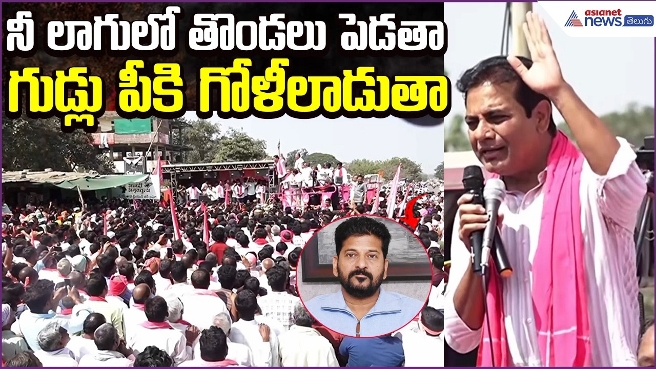 KTR Comments on Revanth Reddy నీ లాగులో తొండలు పెడతా గుడ్లు పీకి గోళీలాడుతా | Asianet News Telugu