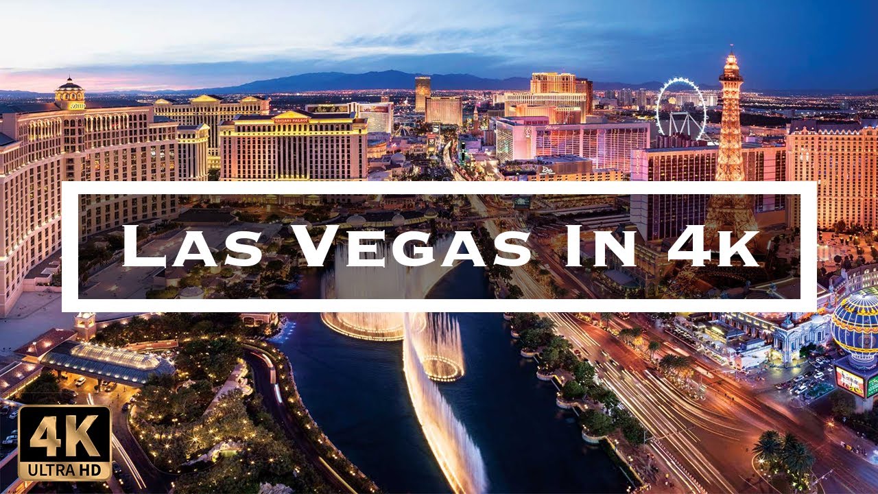 3 Minutes of LAS VEGAS Beautiful Aerial Drone Stock Footage in 4K
