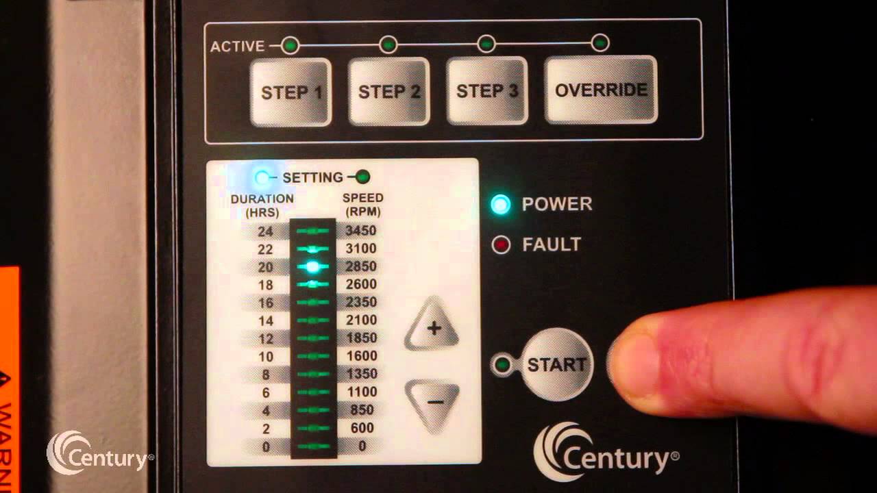 Century VGreen 165 Variable Speed Pump Motor - Instructional