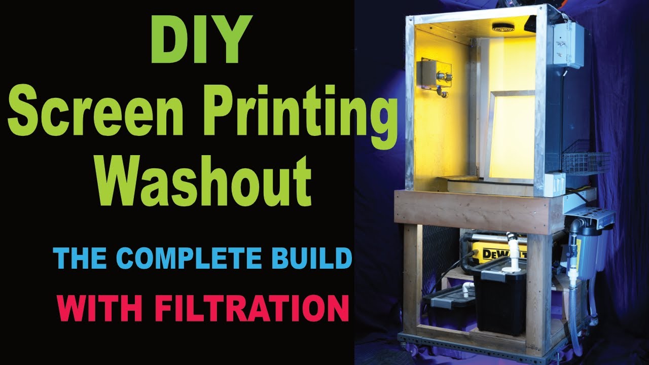 Screen Printing DIY Washout Build with Filtration System.