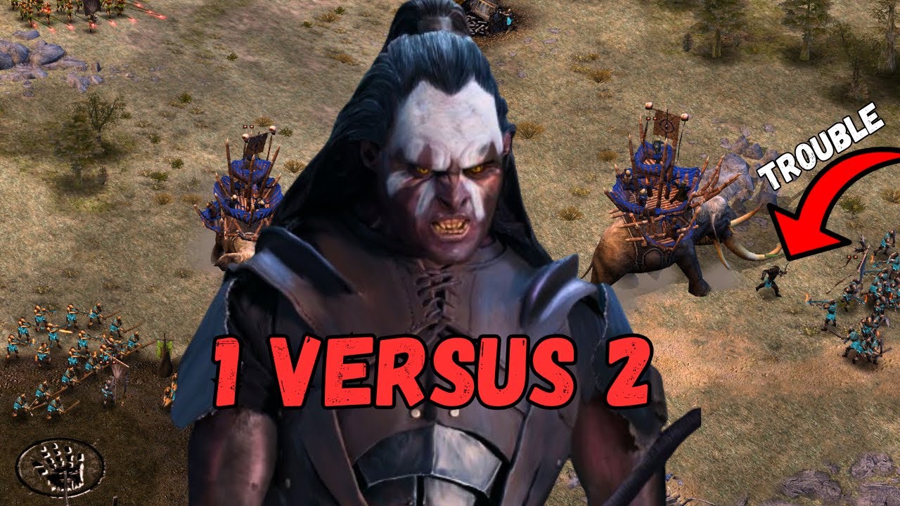 MY ALLY LOST CONNECTION, SO I HAD TO 1V2 | BFME1 Patch 2.22
