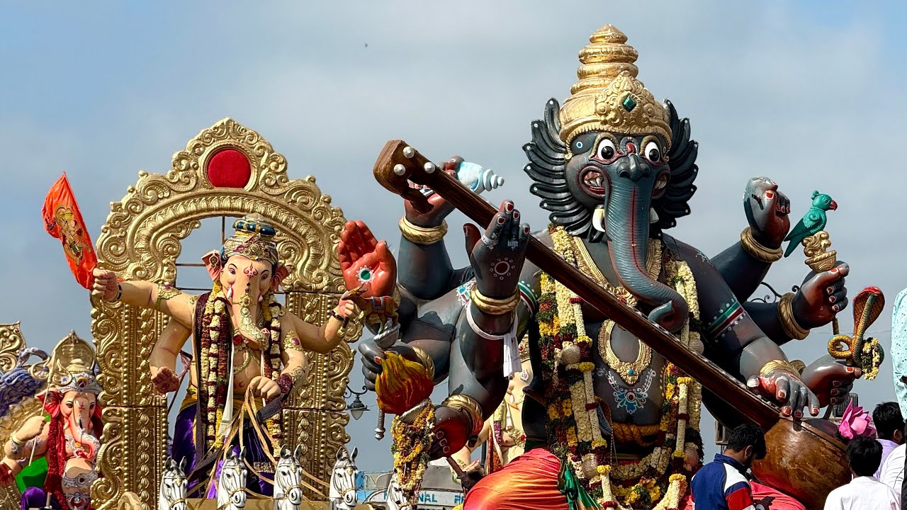 Ganesh Shobha Yatra 2025 | Ganesh Nimajjanam 2025 Procession | Ganesh Shoba Yatra in Hyderabad