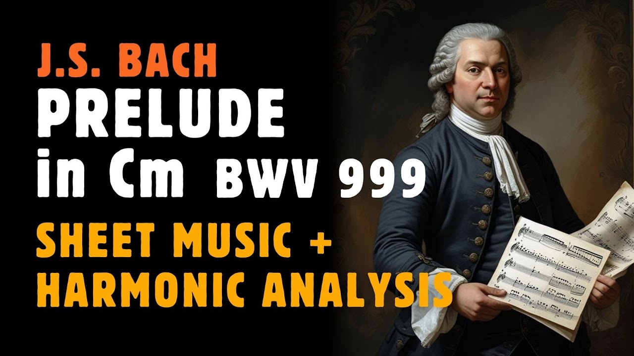 J.S. Bach &ndash; Prelude in C minor BWV 999 | Harmonic Analysis + Sheet Music