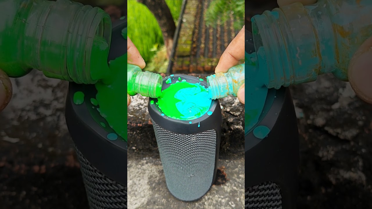 Colour mixing Jbl bass bluetooth speaker test